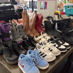 Kids Shoes- Converse, Nike, Adidas, Vans, Sorel Snow boots, Jordans, Doc Martens,  Cowboy boots