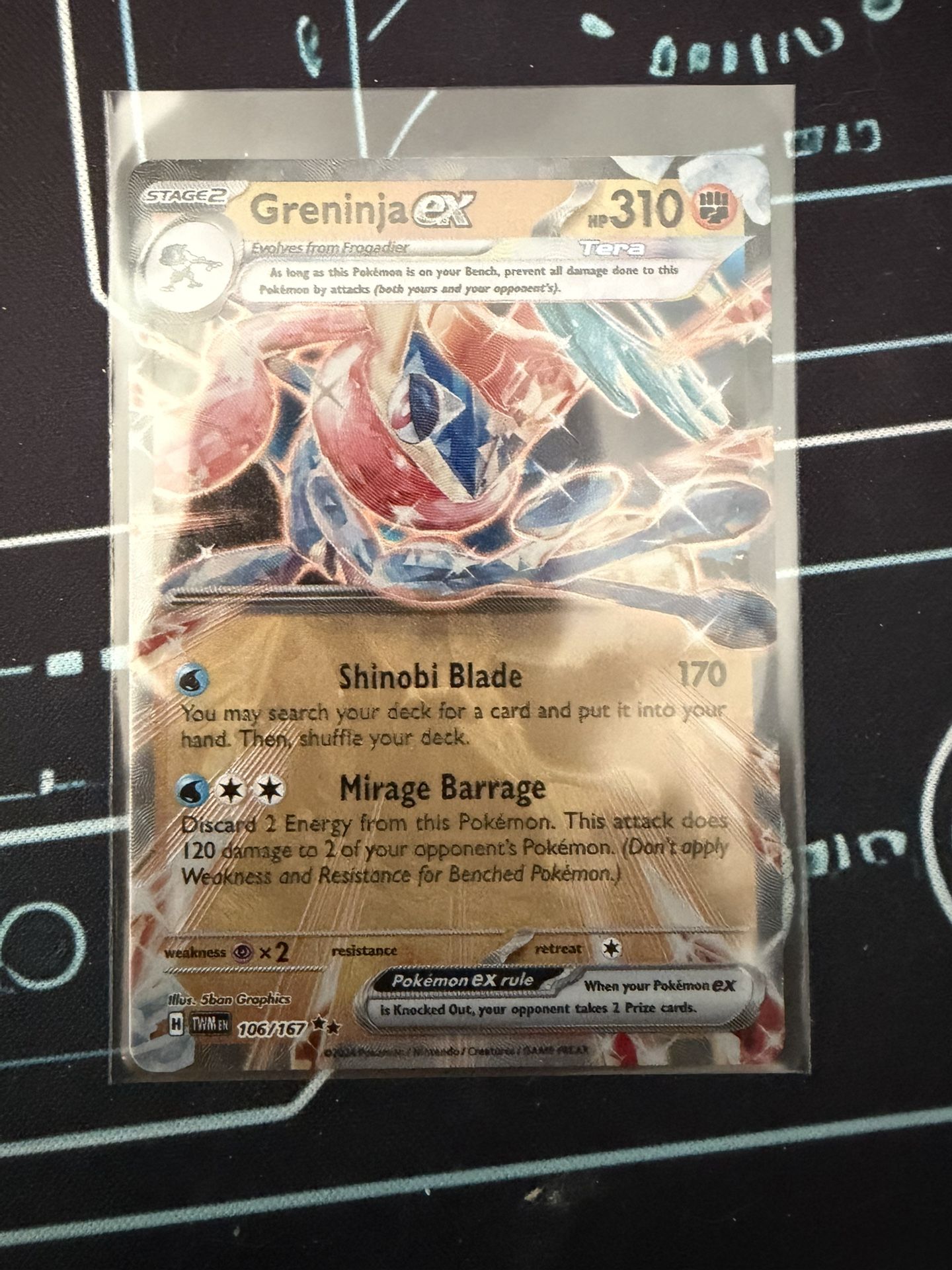 Greninja ex (GameStop Metal Card)