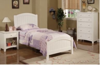 Twin size bed and mattress orthopedic