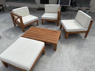 Outdoor Wood Patio Furniture Set