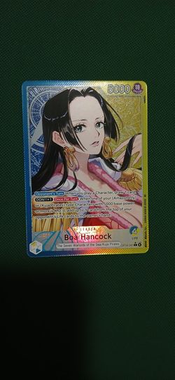 One piece card.  Boa hancock op14-041 Alt art leader