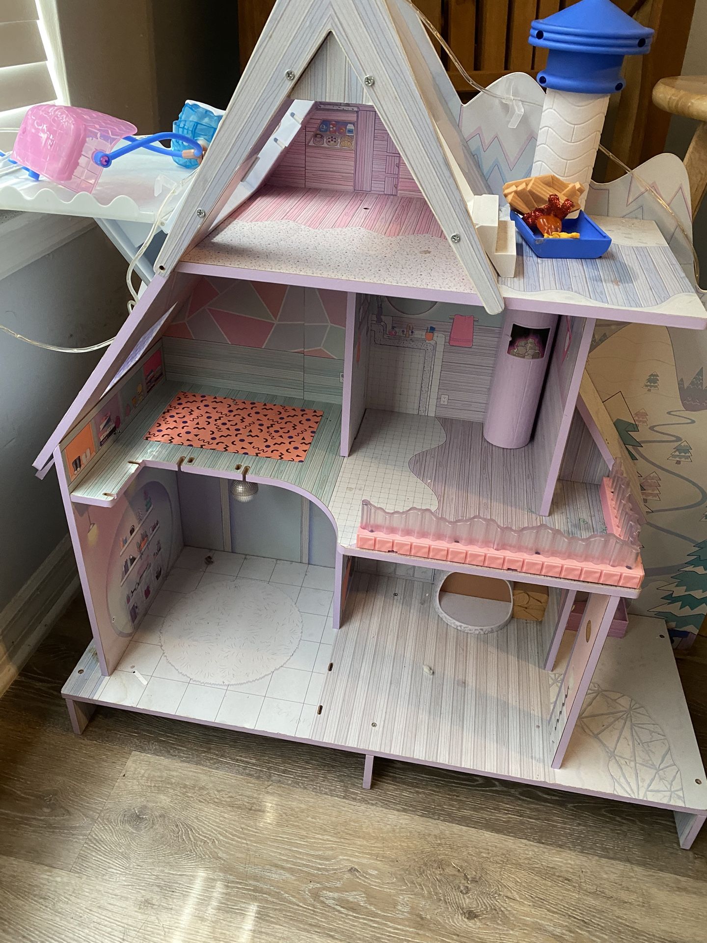 Wood Doll House
