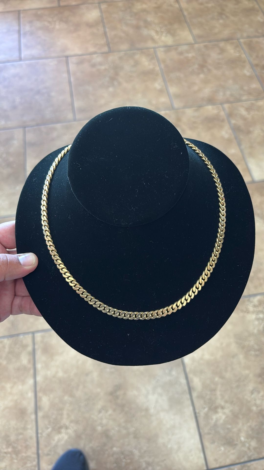 18kt Gold Chain Cuban