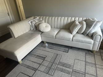 Beige sectional