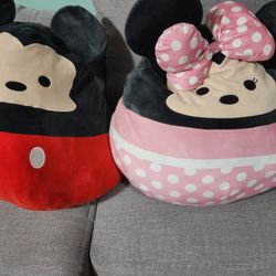 Mickey Mouse & Minnie Mouse 20 inch Squishmallow 