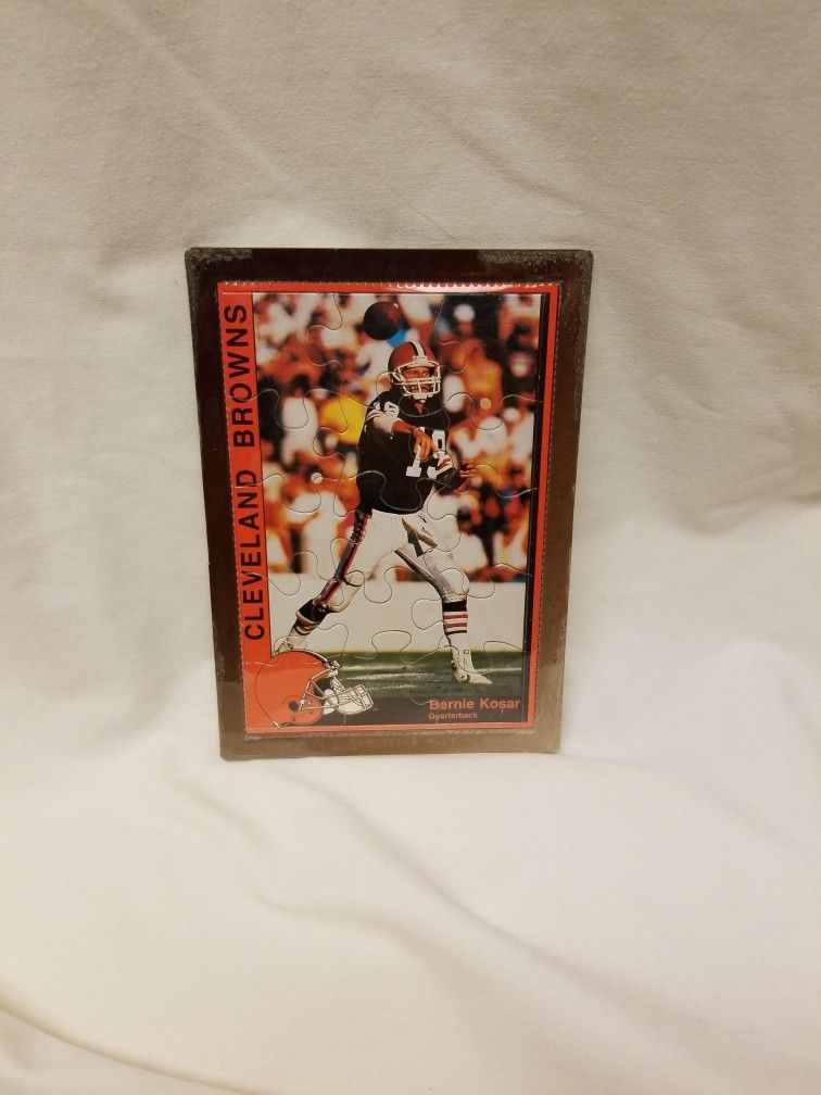 Cleveland Brown Bernie Kosar Puzzle Postcard