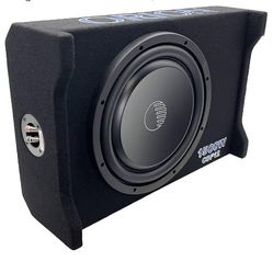 ORION Cobalt CDF12 12” Passive Down-Firing Subwoofer Enclosure – 500W RMS/2000W Max, Slim Sealed Sub Box for Cars & Trucks, Low-Profile Air-Tight Bass