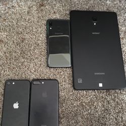 iPhones And Samsung Phone And Tablet 