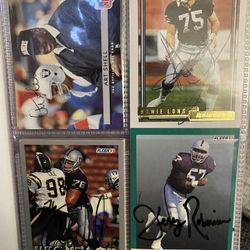 Autographed Football Cards (Some 70s, 80s, 90s)