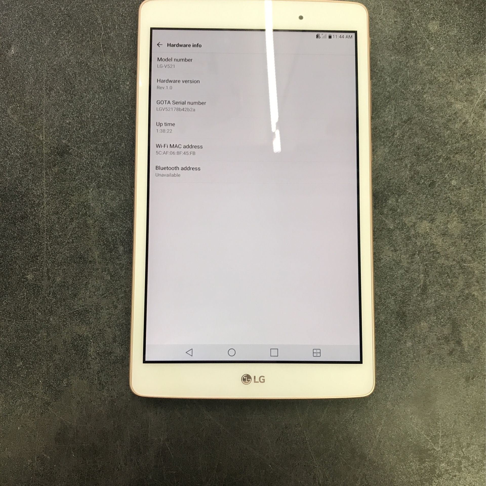 LG LG-V521 G Pad X 8” Tablet 16GB Gold