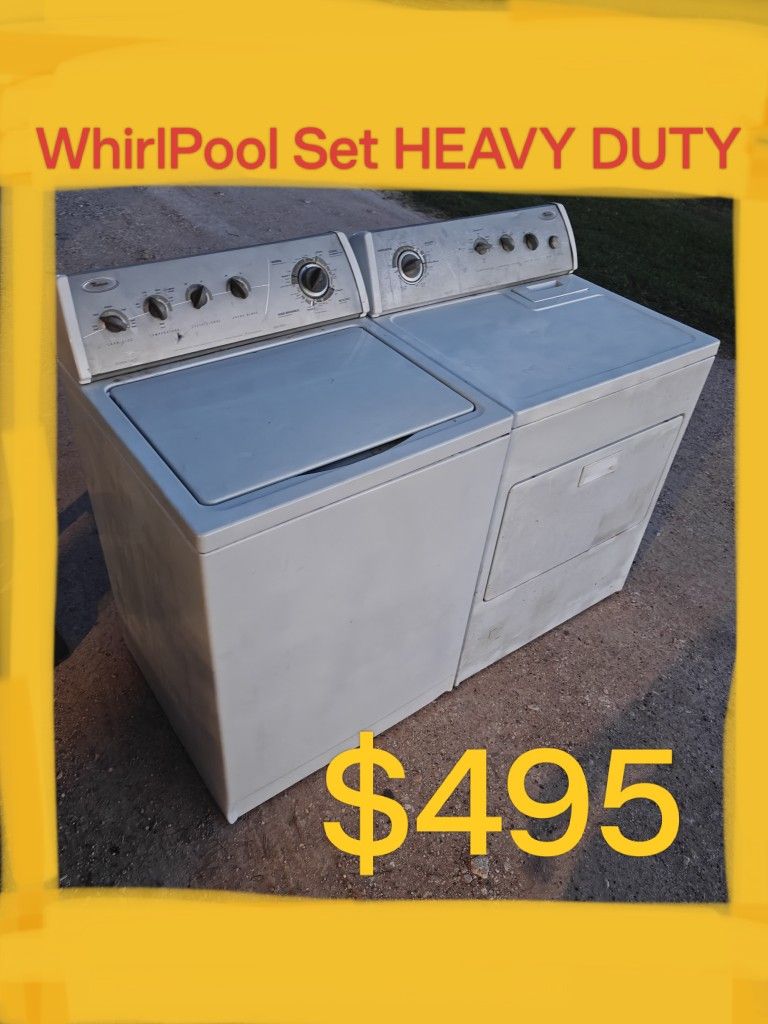 $495 WhirlPool Washer Dryer