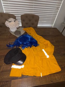 Coraline Costume Set with Wig and Hat