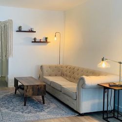 White Roman Style Couch