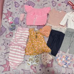 Baby Girl Clothes Size 0-3 Months And 3 Months Lot
