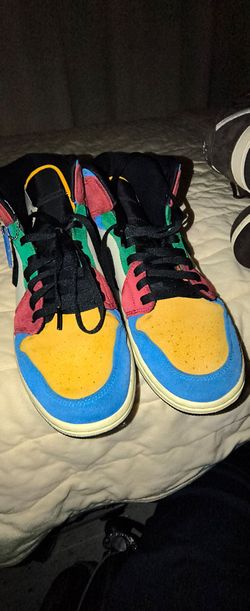 Air Jordan ones mid blue the great