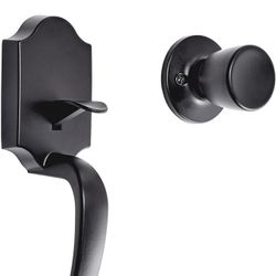 Amazon basics matte black Handle set with tulip knob single cylinder (Brand New!)