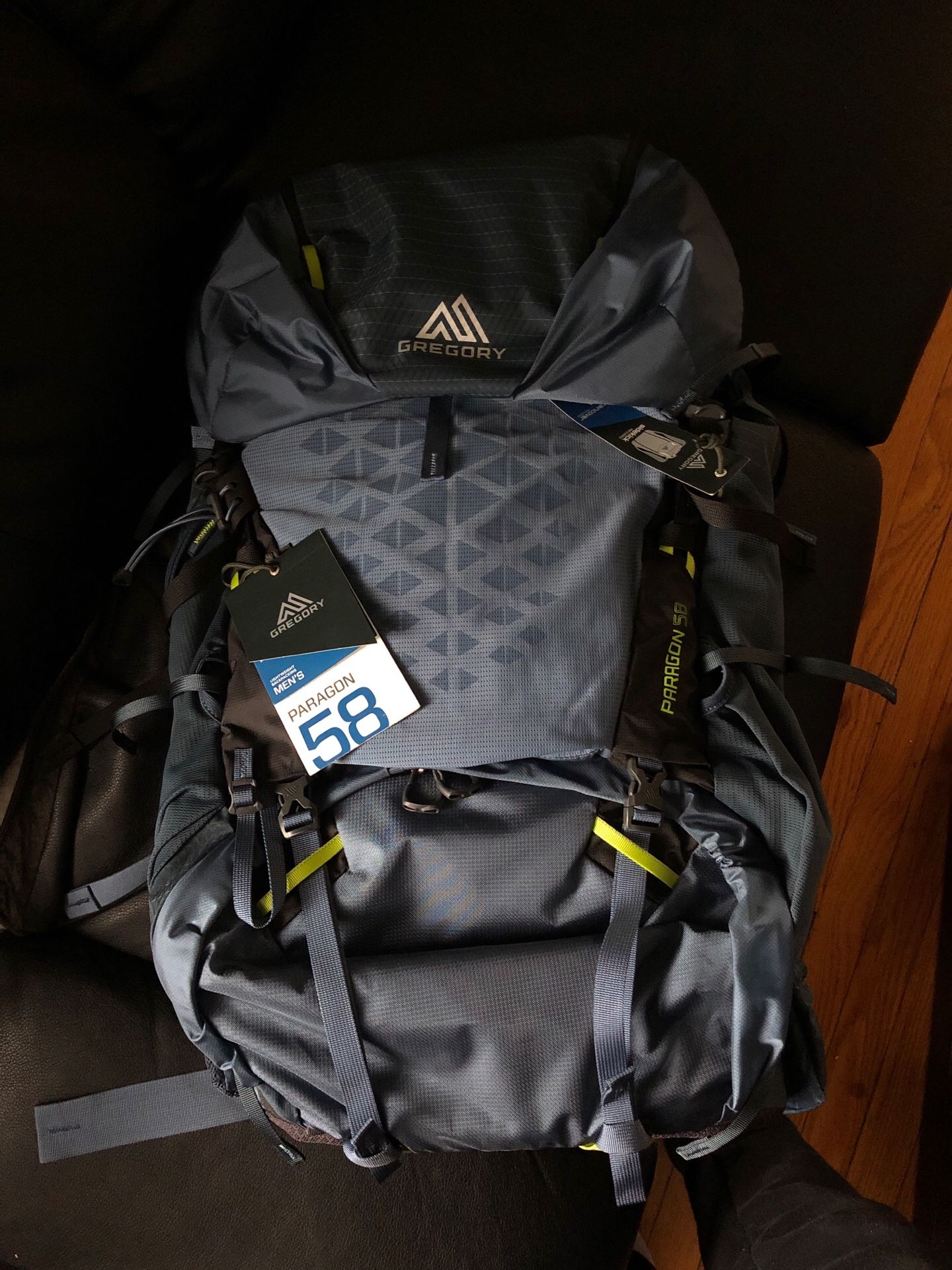 Gregory 58 waterproof backpack camping hiking