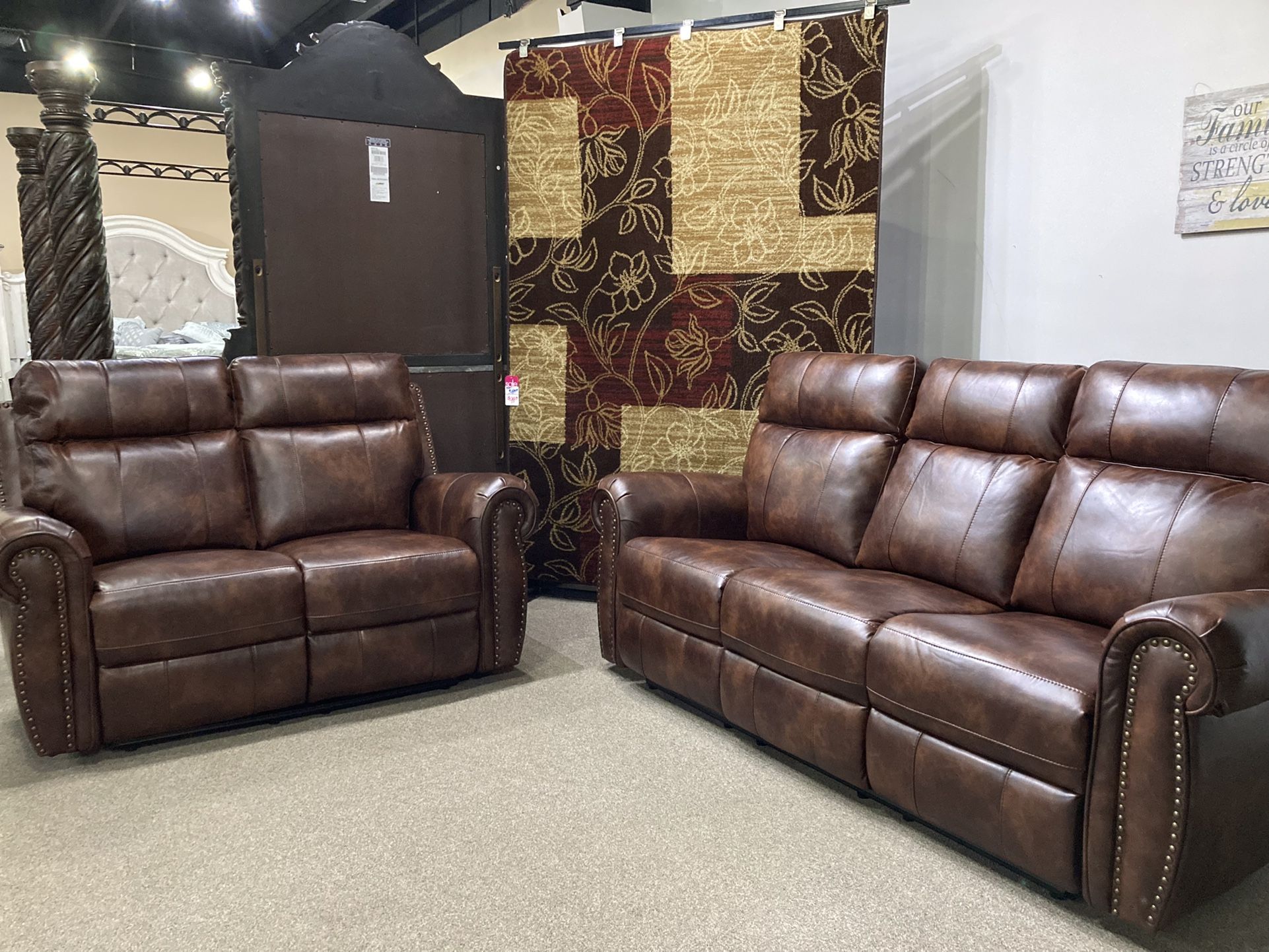 🤩 New Power Reclining Sofa & Loveseat.