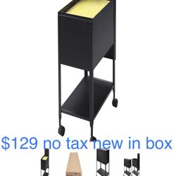 Lorell Standard Mobile File With WHEELS