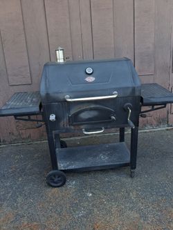 Char-Griller Charcoal Grill with Side Shelves