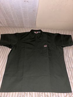 Ben Davis Half Zip Olive Green