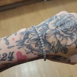 925 diamond tennis bracelet