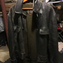 Heavy leather Coat