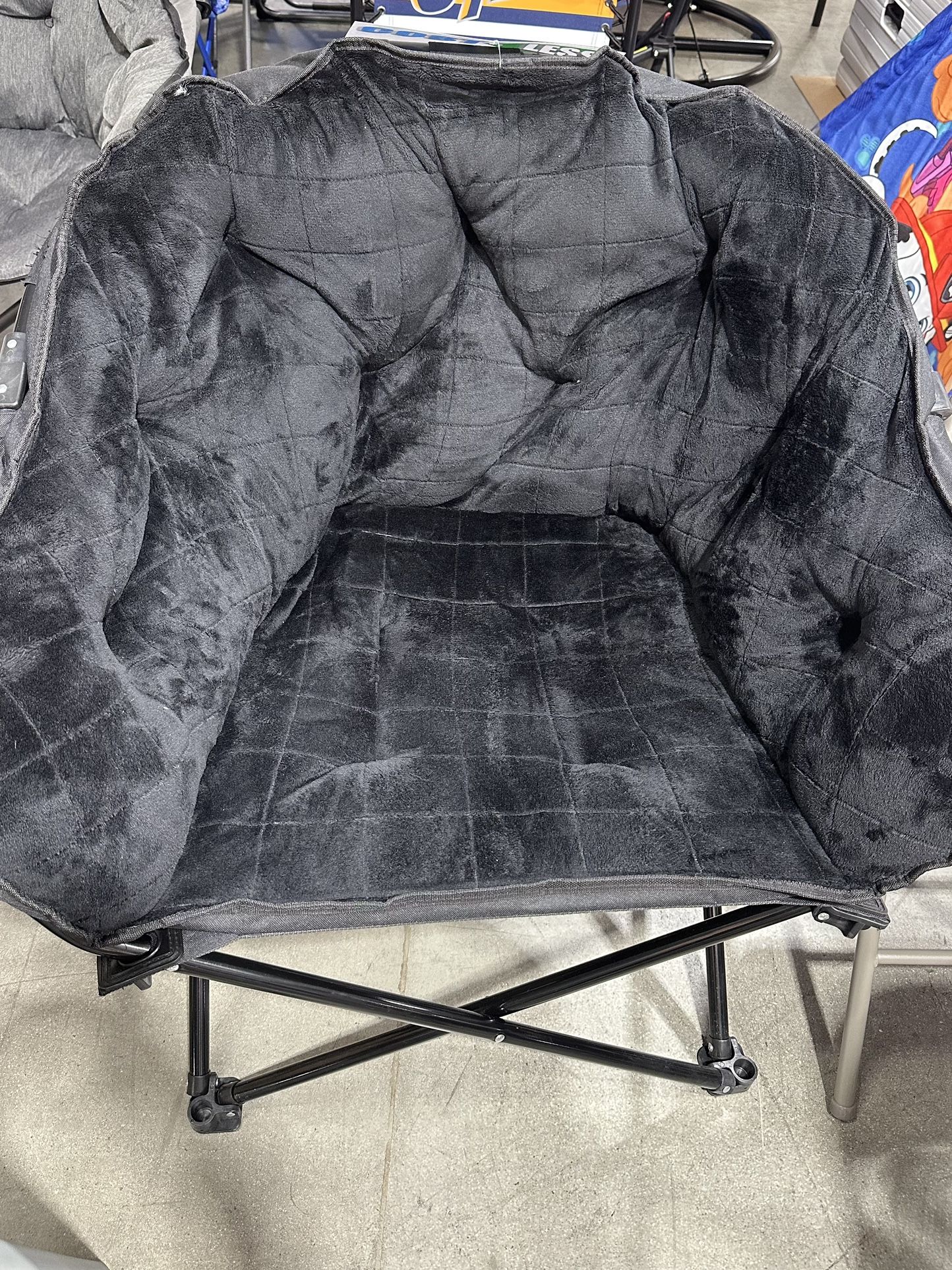 Oversized Lounge Comfy Faux fur Foldable Chair