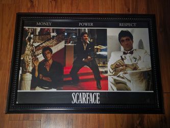 Scarface poster framed