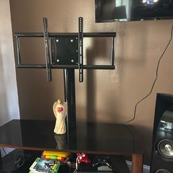 Tv Table With Black Glasses