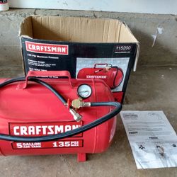 Craftsman Portable Air Tank 5 gallon 135 PSI Like New Refillable 15200
