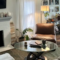 Large leather chair 