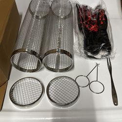 Rolling Grilling Basket For BBQ 