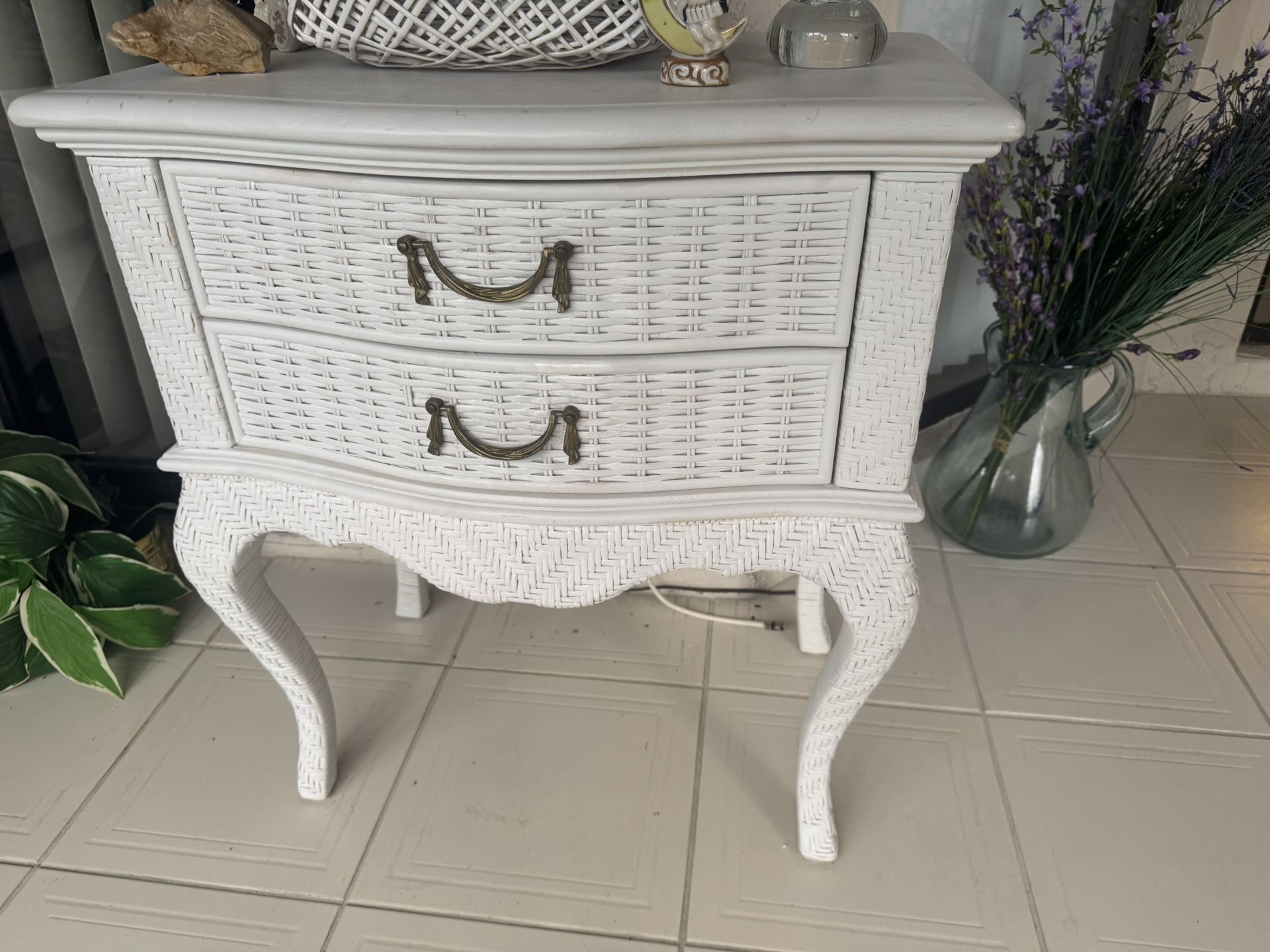 Wicker Side Table