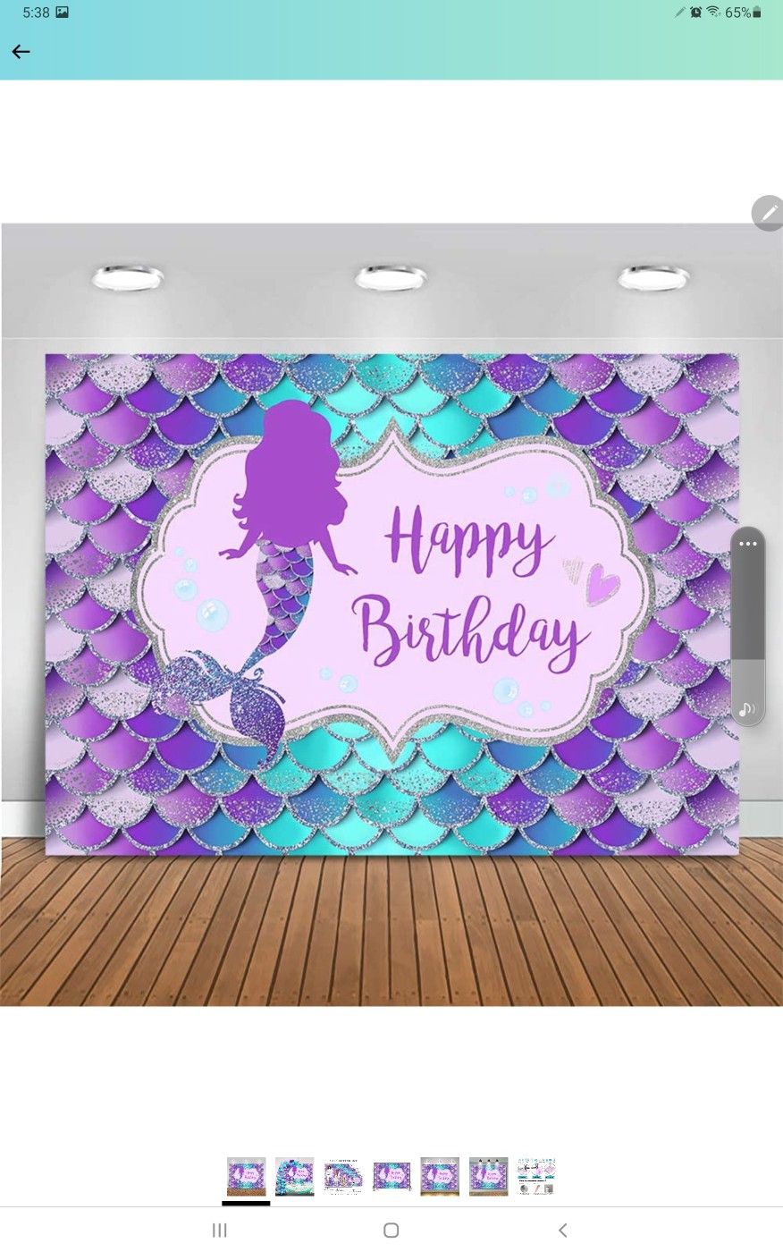 Mermaid Party Decorations And Dress