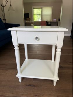 White nightstand