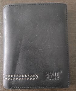 Black Leather Bifold Wallet