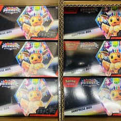 Pokemon TCG - Scarlet & Violet Prismatic Evolutions  Surprise Box Rare Sealed 