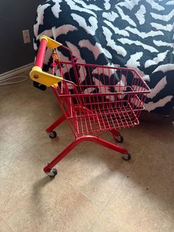 Kids Mini Metal Shopping Cart