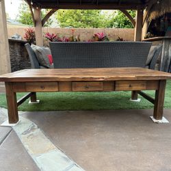 Rustic Coffee Table-absolutely Stunning! 