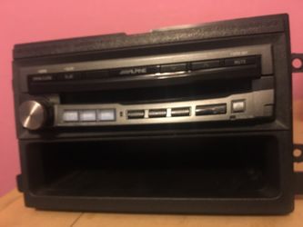 Alpine flip tv with built in dvd