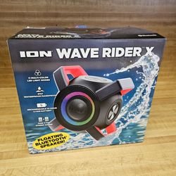 ION Audio Wave Rider X -- Waterproof Floating Bluetooth Speaker for Pool, Beach & Outdoor Parties