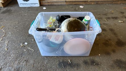 Pans, dish’s, utensils and glass’s