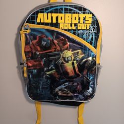 Transformers Autobots "Roll Out" Optimus Prime & Bumblebee Kids Backpack
