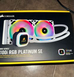 Corsair H100i RGB Platinum SE 240mm AIO CPU Cooler – Open Box