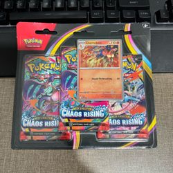 Pokemon Chaos Rising 3 Pack Blister
