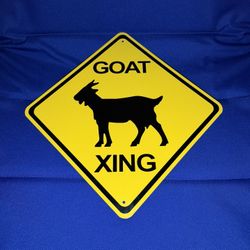 Goat Xing Sign