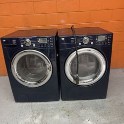 Washer Dryer Set Electric High Capacity 