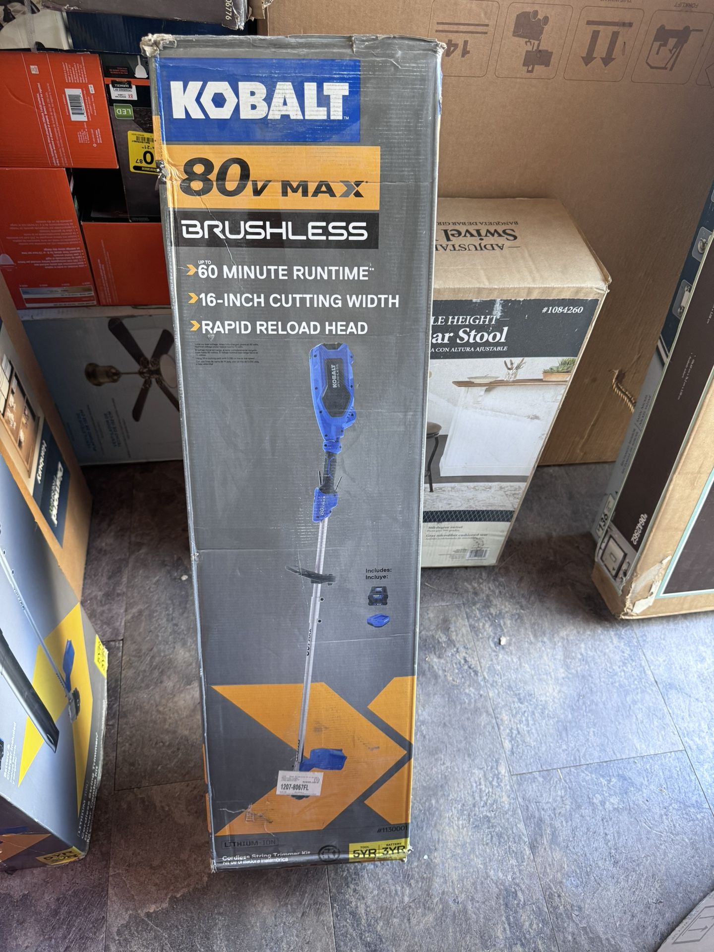Wira Nueva De 80 Voltios Marca Kobalt Con Batería Y Cargador