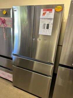 Sale🚨Dented 30 cu. ft. SMART Standard Depth MAX French Door Refrigerator